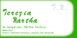 terezia martha business card